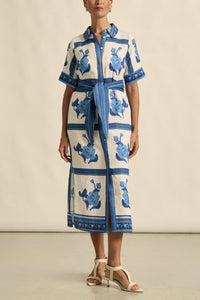ZOE KRATZMANN ROAM DRESS AZURE COLLAGE
