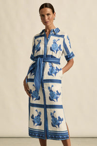 ZOE KRATZMANN ROAM DRESS AZURE COLLAGE