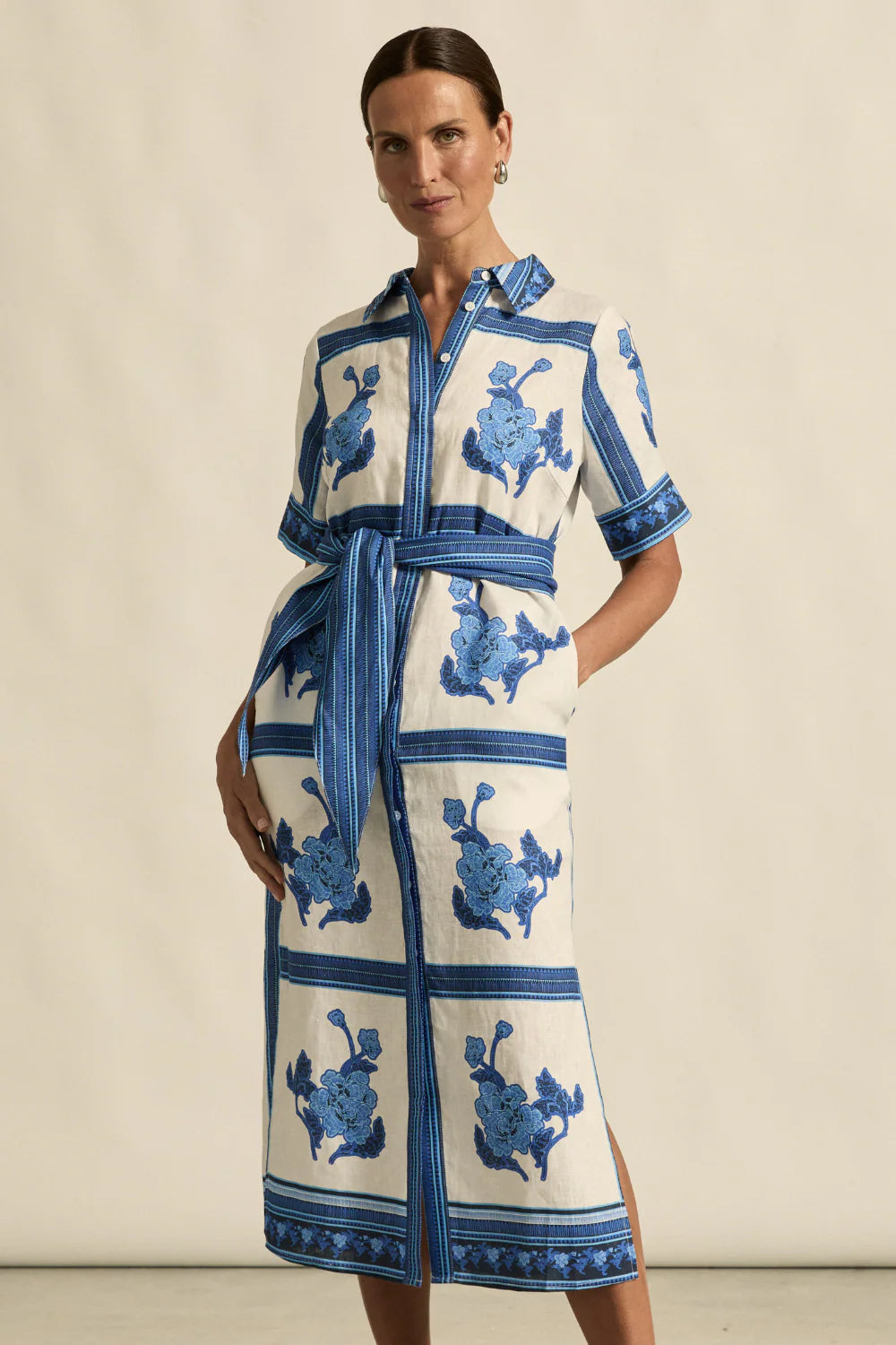 ZOE KRATZMANN ROAM DRESS AZURE COLLAGE