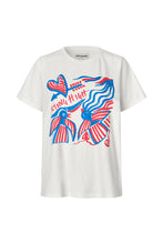 Load image into Gallery viewer, LOLLYS LAUNDRY ROMA FLYING HIGH TEE WHITE
