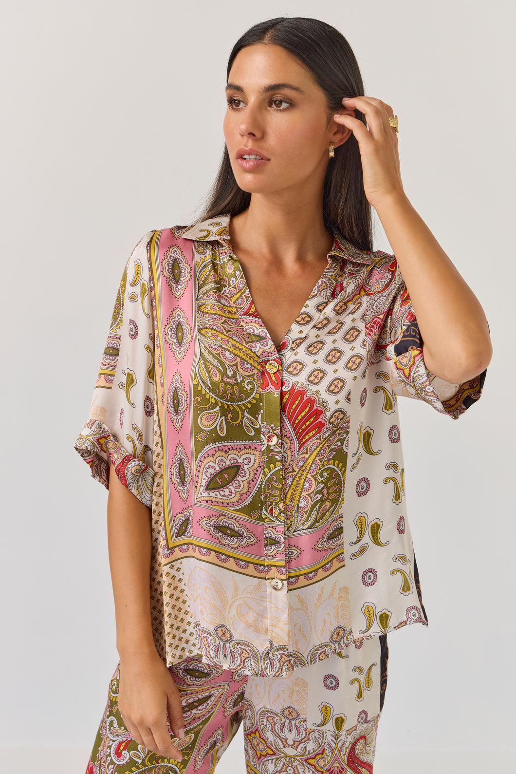 TUESDAY ROWAN TOP SUNSET PAISLEY