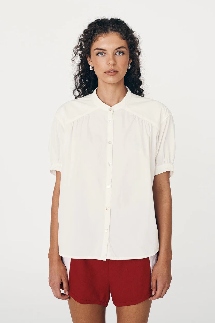 ROWIE CORA SPRING BLOUSE VANILLA