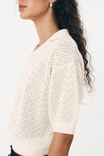 Load image into Gallery viewer, ROWIE LORETTA POINTELLE KNIT TOP
