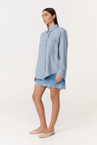 ROWIE RAMONA SILK LONG SLEEVE SHIRT