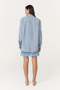 ROWIE RAMONA SILK LONG SLEEVE SHIRT