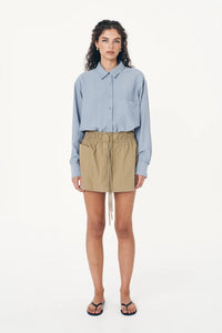 ROWIE RAMONA SILK LONG SLEEVE SHIRT