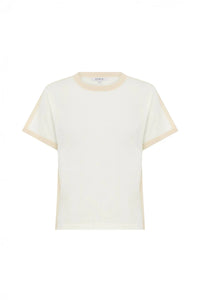 ROWIE RANIA CONTRAST KNIT TEE