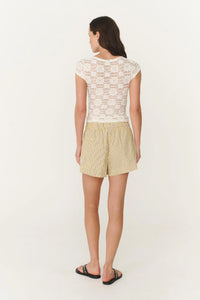 ROWIE ROCCO LACE BOXER SHORTS