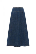 Load image into Gallery viewer, ROWIE VASHTI DENIM MIDI SKIRT
