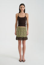 Load image into Gallery viewer, ROWIE MARINA SILK MINI SKIRT PAPILLON
