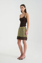 Load image into Gallery viewer, ROWIE MARINA SILK MINI SKIRT PAPILLON
