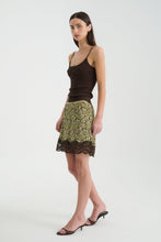 Load image into Gallery viewer, ROWIE MARINA SILK MINI SKIRT PAPILLON
