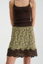 Load image into Gallery viewer, ROWIE MARINA SILK MINI SKIRT PAPILLON
