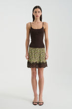Load image into Gallery viewer, ROWIE MARINA SILK MINI SKIRT PAPILLON
