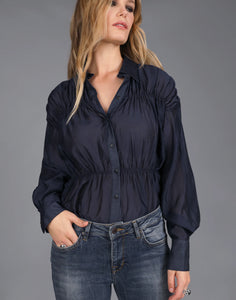 STORM RUCHED BODY SHIRT