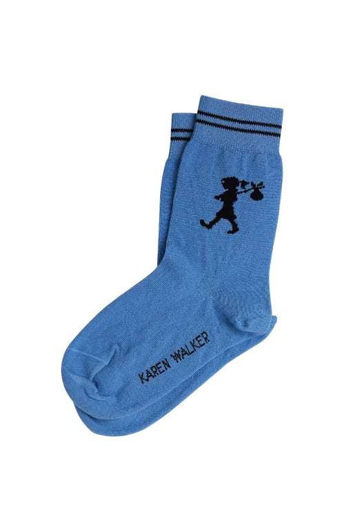 KAREN WALKER RUNAWAY GIRL SOCKS WEDGEWOOD NAVY – Ruby Rose Te Awamutu