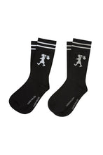 Load image into Gallery viewer, KAREN WALKER RUNAWAY GIRL SOCKS 2 PACK BLACK/BLACK
