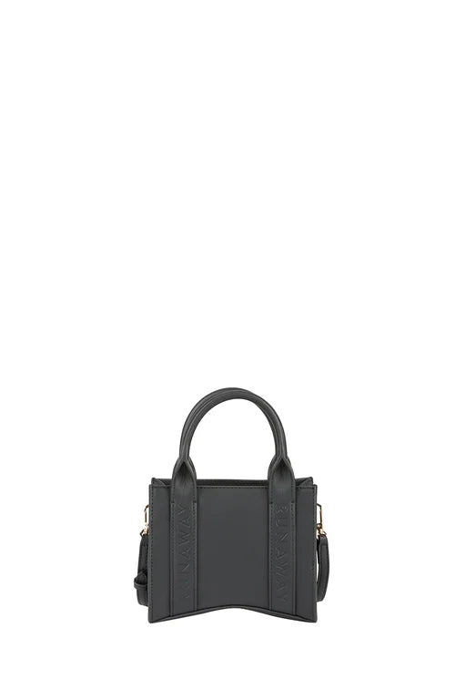 KAREN WALKER RUNAWAY WALKER MINI TOTE BLACK