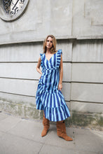 Load image into Gallery viewer, LOLLYS LAUNDRY SAMO MIDI DRESS BLUE
