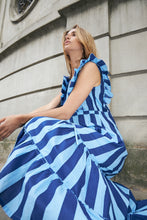 Load image into Gallery viewer, LOLLYS LAUNDRY SAMO MIDI DRESS BLUE
