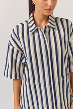 Load image into Gallery viewer, TUESDAY SEBEL SHIRT INDIGO STRIPE
