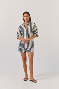 TUESDAY SEBEL SHIRT INDIGO STRIPE