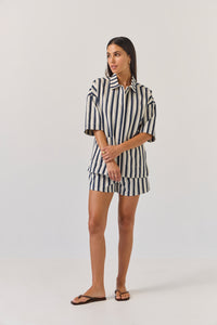 TUESDAY SEBEL SHIRT INDIGO STRIPE