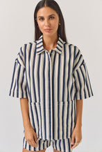 Load image into Gallery viewer, TUESDAY SEBEL SHIRT INDIGO STRIPE
