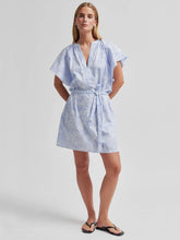 Load image into Gallery viewer, SECOND FEMALE AUBREY DRESS CASHMERE BLUE
