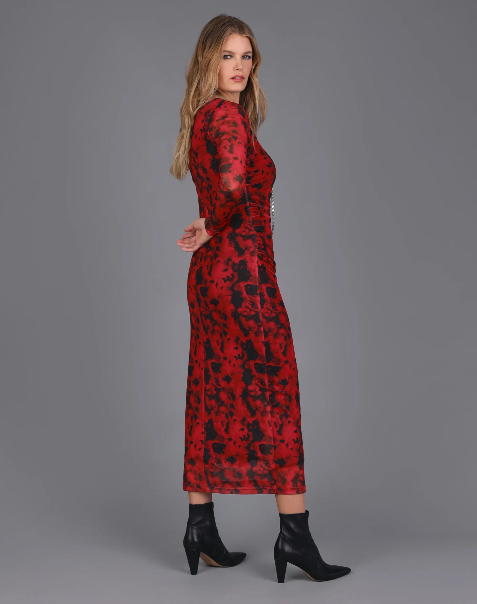 Mesh knit dress online