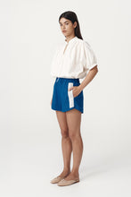 Load image into Gallery viewer, ROWIE SIMONE LINEN SHORTS COBALT BLUE
