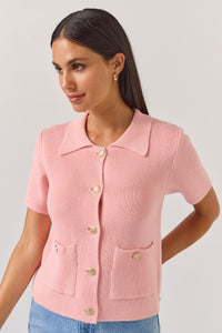 TUESDAY SOLAR CARDI TEA ROSE