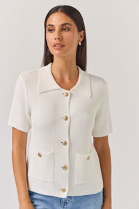 TUESDAY SOLAR CARDI WHITE