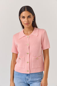 TUESDAY SOLAR CARDI TEA ROSE