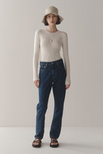 Load image into Gallery viewer, MARLE STRAIGHT LEG JEAN MID BLUE
