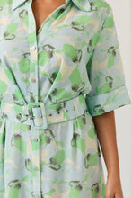 Load image into Gallery viewer, TUESDAY SUNRAY DRESS OCEAN EMERALD

