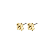 Load image into Gallery viewer, PILGRIM OCTAVIA RECYCLED CLOVER EARRINGS GOLD
