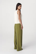 Load image into Gallery viewer, ROWIE TIA PALAZZO PANT PALM GREEN

