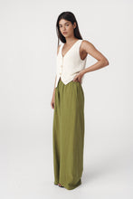 Load image into Gallery viewer, ROWIE TIA PALAZZO PANT PALM GREEN
