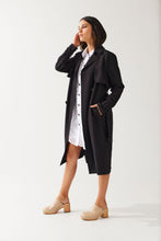 Load image into Gallery viewer, TUESDAY TRENCH COAT BLACK
