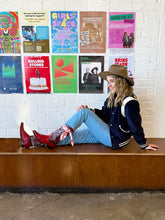 Load image into Gallery viewer, DARK HAMPTON x KAYLEE BELL COWBOY UP PINK PETITE SILK SCARF
