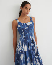 Load image into Gallery viewer, KOWTOW MIDNIGHT DRESS CYANOTYPE FLORAL

