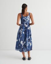 Load image into Gallery viewer, KOWTOW MIDNIGHT DRESS CYANOTYPE FLORAL
