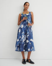 Load image into Gallery viewer, KOWTOW MIDNIGHT DRESS CYANOTYPE FLORAL
