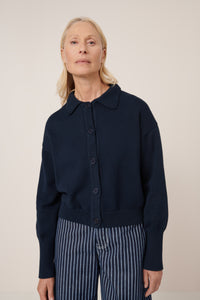 KOWTOW UTILITY CARDIGAN INDIGO