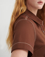Load image into Gallery viewer, KOWTOW FOUNDATION DRESS BROWN DENIM
