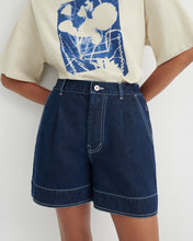 Load image into Gallery viewer, KOWTOW OUTLINE SHORTS INDIGO DENIM
