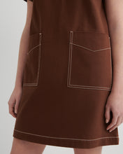 Load image into Gallery viewer, KOWTOW FOUNDATION DRESS BROWN DENIM
