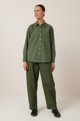 KOWTOW DAILY SHIRT FOREST GRID