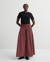Load image into Gallery viewer, KOWTOW WEAVER SKIRT MAROON CHECK
